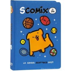Diario Agenda 16 mesi Medium Scomix Blu - Diario scolastico 2026-2027