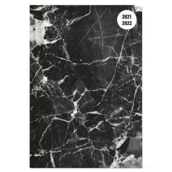 Diario agenda 16 mesi settimanale 2021-2022 Collegetimer A5 Black Marble