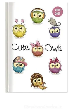 Diario agenda 16 mesi settimanale 2020-2021 Collegetimer A6 Cute Owls