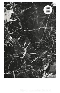 Diario agenda 16 mesi settimanale 2020-2021 Collegetimer A6 Black Marble