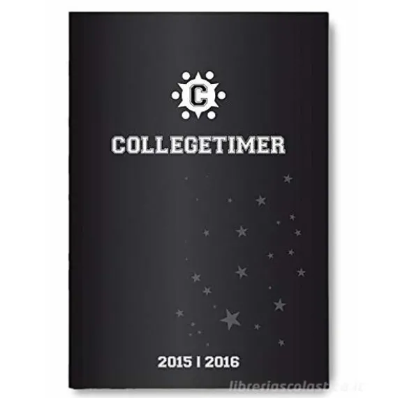 Diario agenda 16 mesi settimanale 2019-2020 Collegetimer A5 Black Label