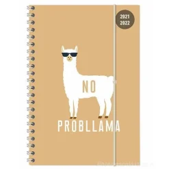 Diario agenda 16 mesi spiralata settimanale 2021-2022 Collegetimer A5 Llama