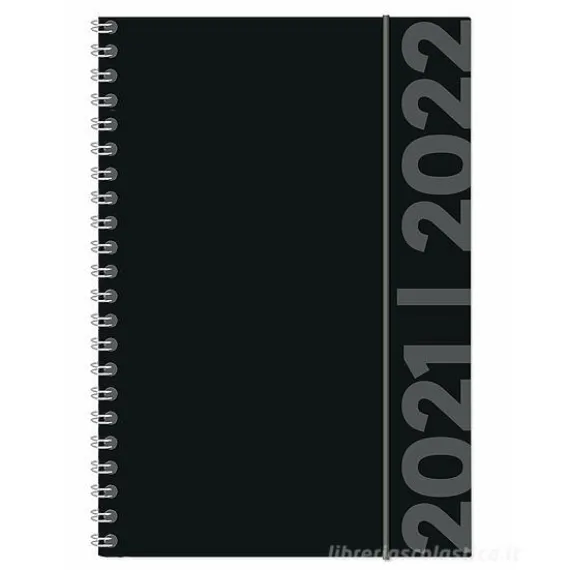 Diario agenda 16 mesi spiralata settimanale 2021-2022 Collegetimer A5 Black Label
