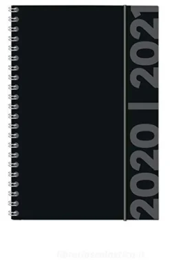 Diario agenda 16 mesi spiralata settimanale 2020-2021 Collegetimer A5 Black Label