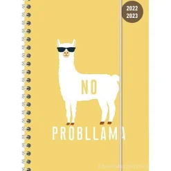 Diario agenda 17 mesi spiralata settimanale 2022-2023 Collegetimer Llama A5