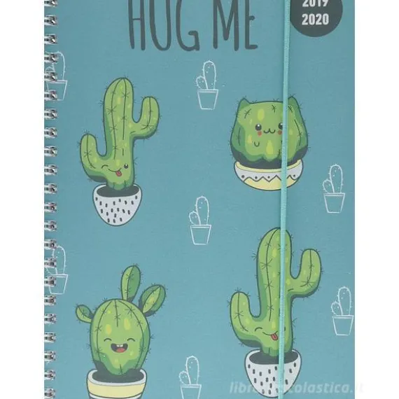 Diario agenda 16 mesi spiralata settimanale 2019-2020 Collegetimer A5 Cactus