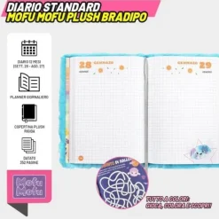 Diario Agenda scuola 2026-2027 Mofu Mofu 12 mesi per Scuola elementare e media - Bradipo (75969BR)