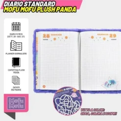 Diario Agenda scuola 2026-2027 Mofu Mofu 12 mesi per Scuola elementare e media - Panda (75969PA)