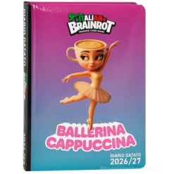 Diario datato 12 mesi Standard Ballerina Sk Italian Brainrot - Diario scolastico 2026-2027