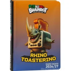 Diario datato 12 mesi Standard Rhino Sk Italian Brainrot - Diario scolastico 2026-2027
