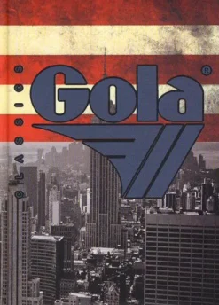 Diario Gola non datato 12 mesi. Bandiera americana skyline