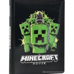 Diario 12 mesi A Minecraft Movie nero non datato