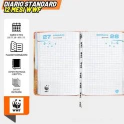 Diario 12 mesi WWF Animali
