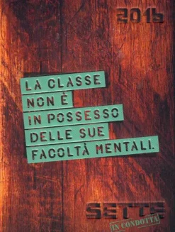 Diario 2015-2016 Sette in condotta rosso