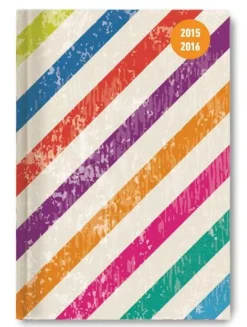 Diario settimanale 2016 Collegetimer Colour Stripes A6