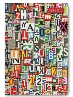 Diario settimanale 2016 Collegetimer Letters A6