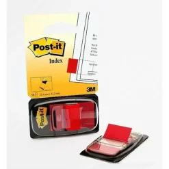 Dispenser mini Post-It segna pagina 50 foglietti colore rosso
