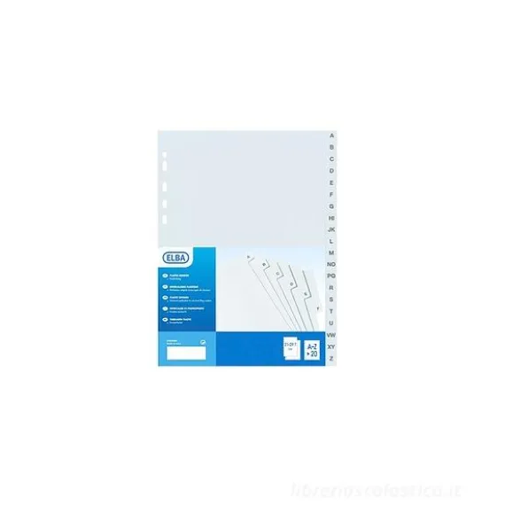 Divisori alfabetici 20 tacche A4