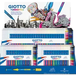 Espositore 10 confezioni pennarelli Giotto TurboPro