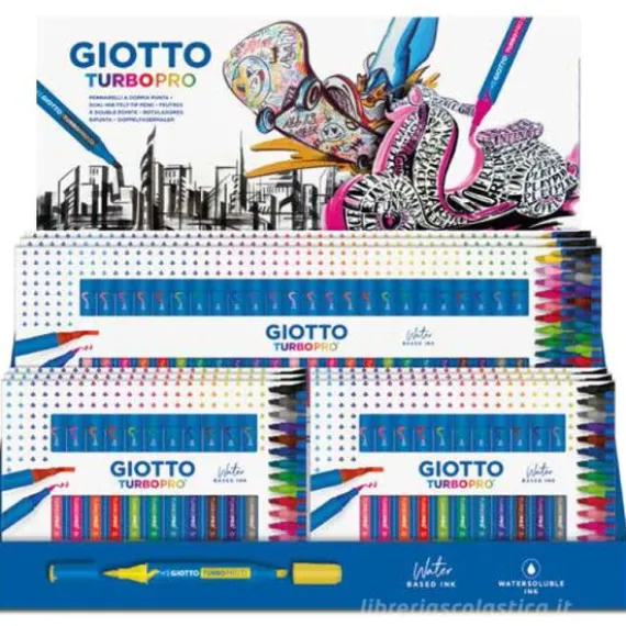 Espositore 10 confezioni pennarelli Giotto TurboPro