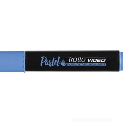Evidenziatore con punta a scalpello Tratto Video Pastel mirtillo