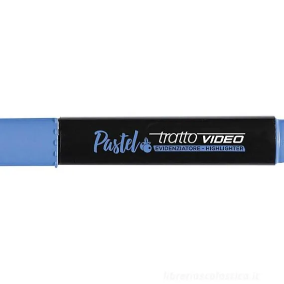 Evidenziatore con punta a scalpello Tratto Video Pastel mirtillo