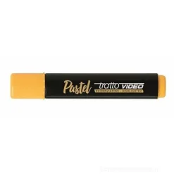 Evidenziatore con punta a scalpello Tratto Video Pastel arancione