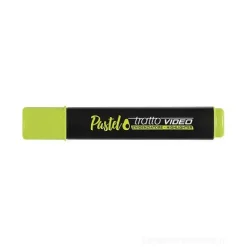 Evidenziatore con punta a scalpello Tratto Video Pastel avocado