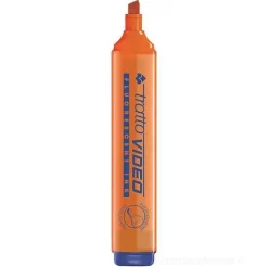 Evidenziatore con punta a scalpello Tratto Video arancione