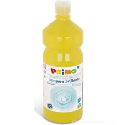 Flacone 1 litro colore a tempera brillante giallo