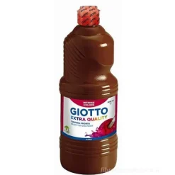 Flacone 1 litro colore a tempera Giotto Extra Quality marrone