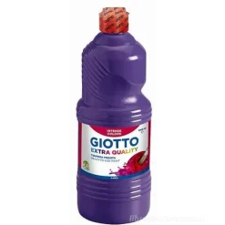 Flacone 1 litro colore a tempera Giotto Extra Quality violetto