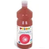 Flacone 1 litro colore a tempera brillante marrone terra di Siena bruciata