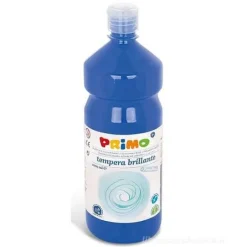 Flacone 1 litro colore a tempera brillante blu oltremare