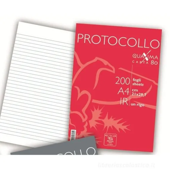 Fogli A4 protocollo 1 R (Pigna 02156211R)