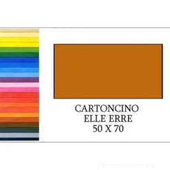 20 fogli cartoncino colorato Elle Erre cm 50x70