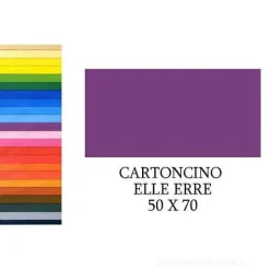 20 fogli cartoncino colorato Elle Erre cm 50x70