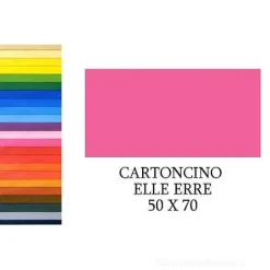 20 fogli cartoncino colorato Elle Erre cm 50x70