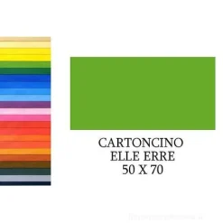 20 fogli cartoncino colorato Elle Erre cm 50x70