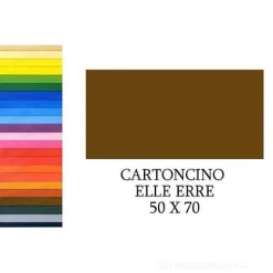 20 fogli cartoncino colorato Elle Erre cm 50x70