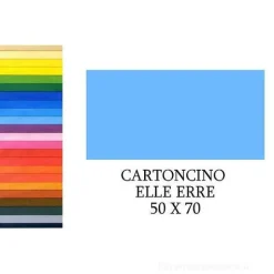 20 fogli cartoncino colorato Elle Erre cm 50x70