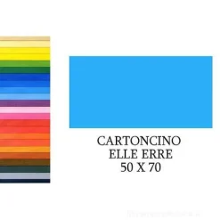20 fogli cartoncino colorato Elle Erre cm 50x70