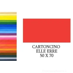 20 fogli cartoncino colorato Elle Erre cm 50x70