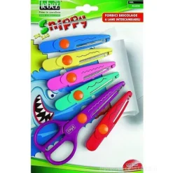 Forbici bricolage scolastiche con lame intercambiabili Snippy Zig Zag