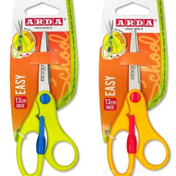 Forbici Easy con apertura facilitata 13 cm (colori assortiti)
