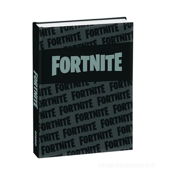 Fortnite diario 12 mesi non datato. Nero e grigio
