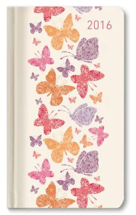 Ladytimer Slim Butterflies Agenda Settimanale 2016