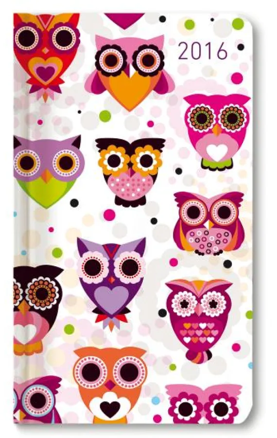 Ladytimer Slim Owls Agenda Settimanale 2016