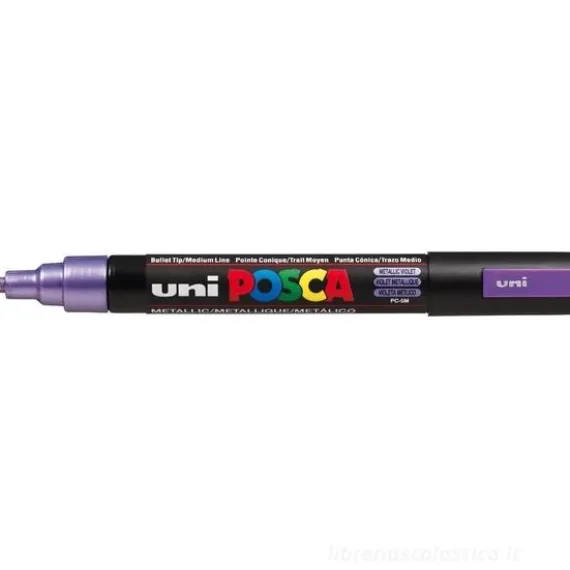 Marcatore Posca punta media Viola Metal (M PC5M VIM)