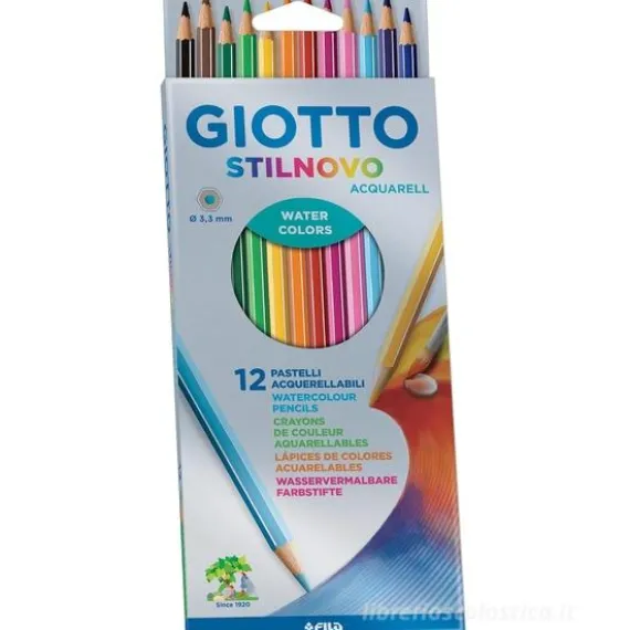 Matite colorati acquerellabili Giotto Stilnovo 12 pezzi